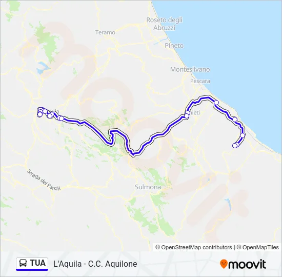 TUA Bus Line Map