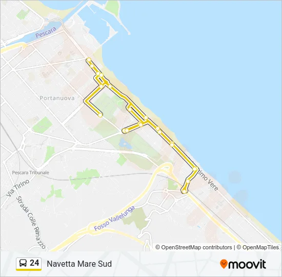 24 Bus Line Map