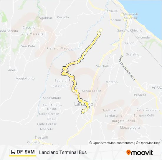 DF-SVM Bus Line Map