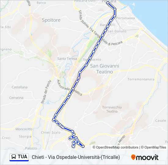 TUA Bus Line Map