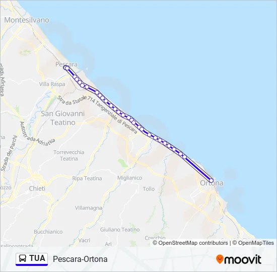 TUA Bus Line Map