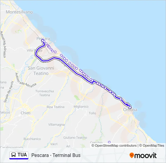 TUA Bus Line Map