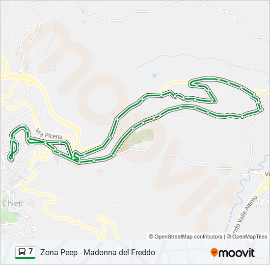 7 bus Line Map