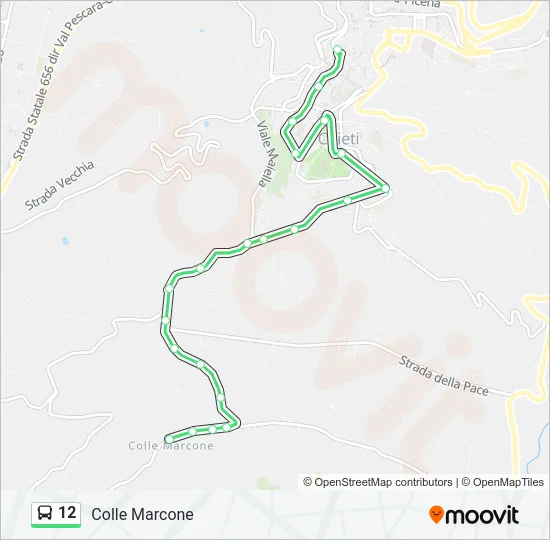 12 Bus Line Map