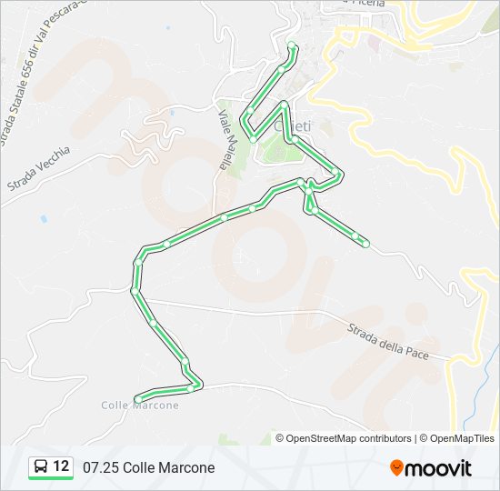 12 bus Line Map