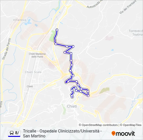8/ Bus Line Map
