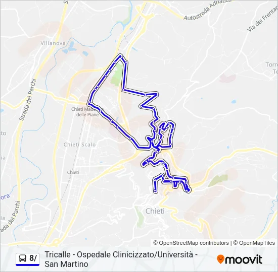 8/ Bus Line Map