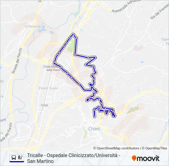 8/ Bus Line Map