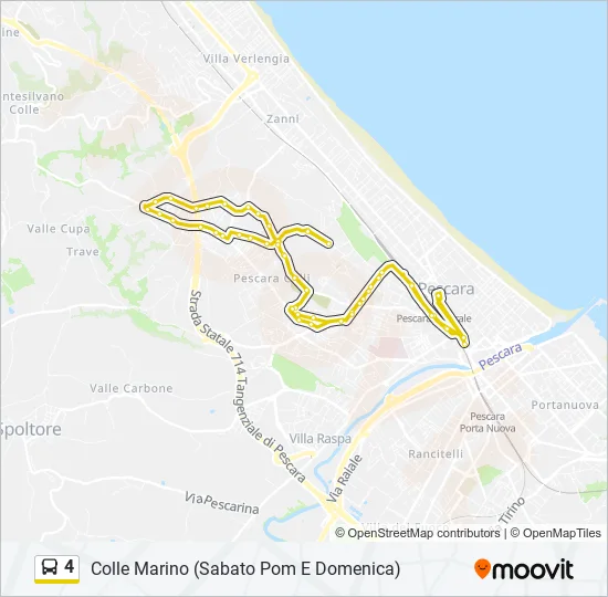 4 Bus Line Map