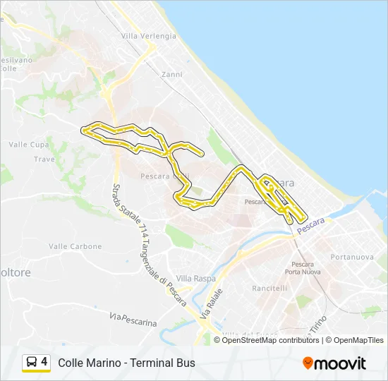 4 Bus Line Map