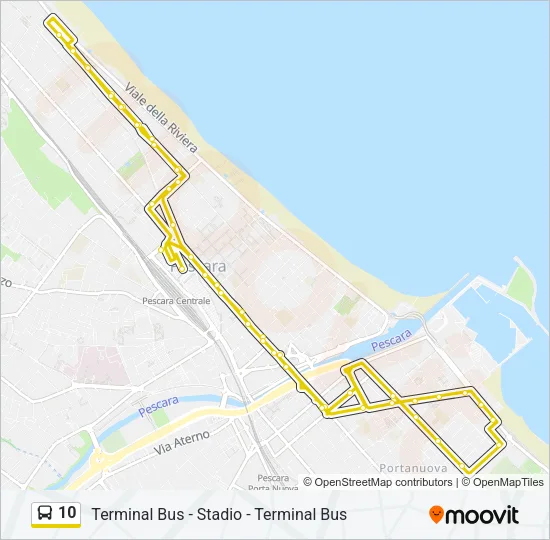 10 Bus Line Map