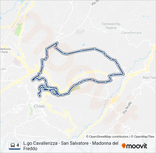 4 Bus Line Map
