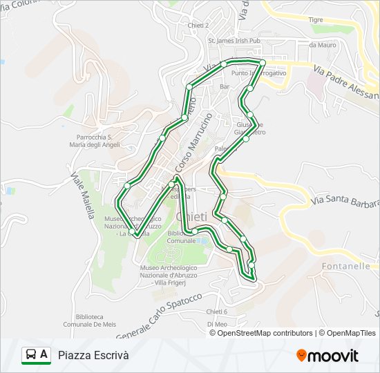 A bus Line Map