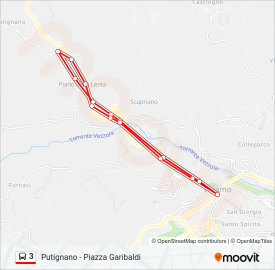 3 Bus Line Map