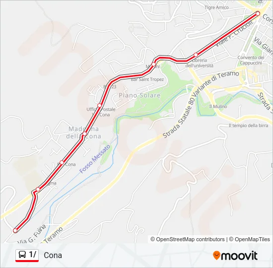 1/ Bus Line Map