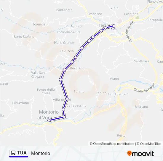 TUA Bus Line Map