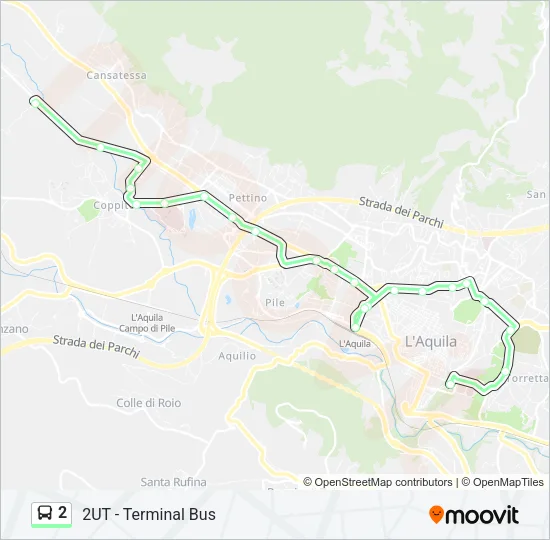 2 Bus Line Map