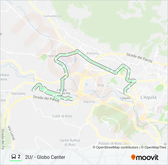 2 Bus Line Map