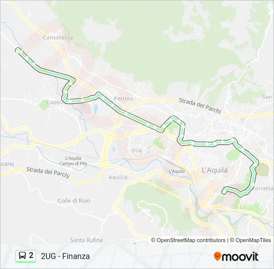2 Bus Line Map