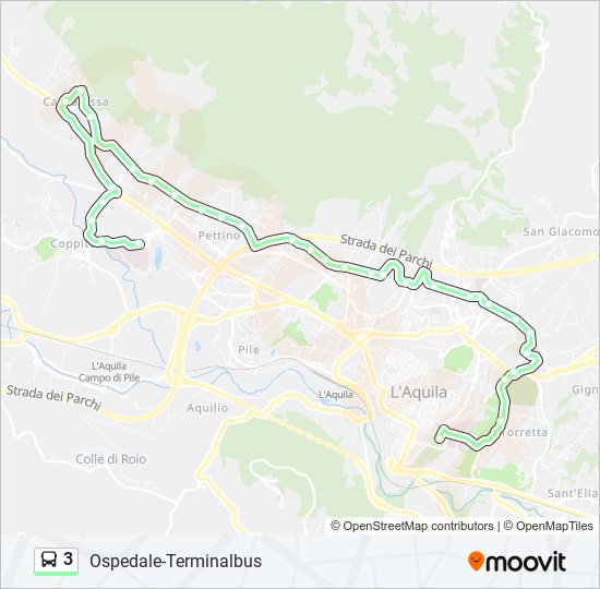 3 bus Line Map