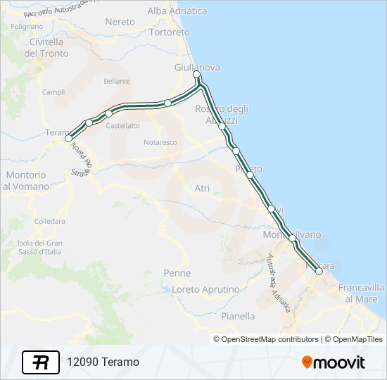 R train Line Map