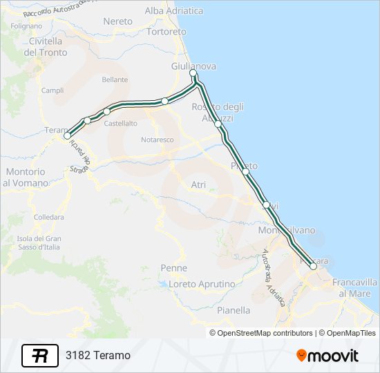 R train Line Map