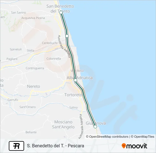 R Train Line Map