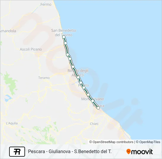 R Train Line Map