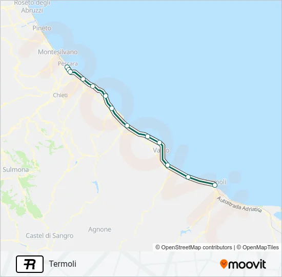 R Train Line Map