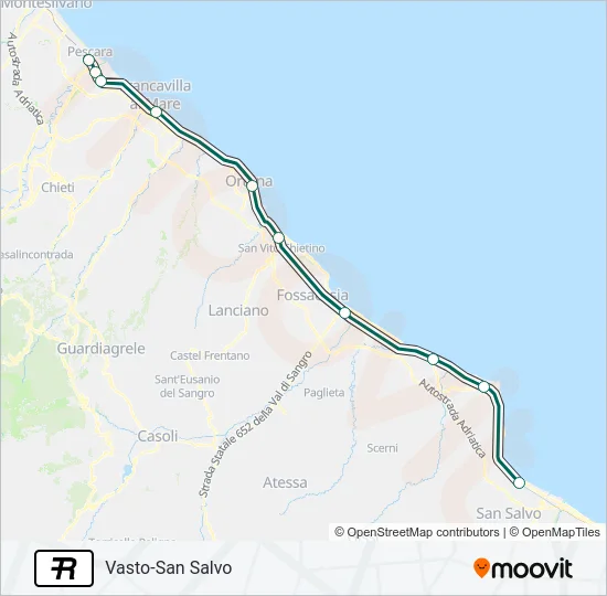 R Train Line Map