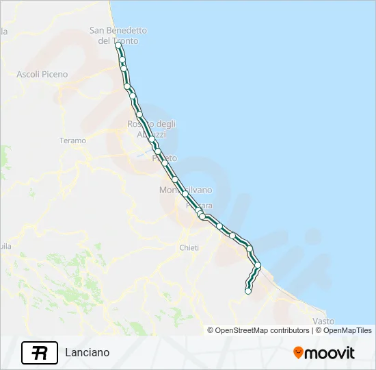 R Train Line Map
