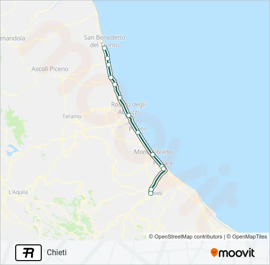 R Train Line Map