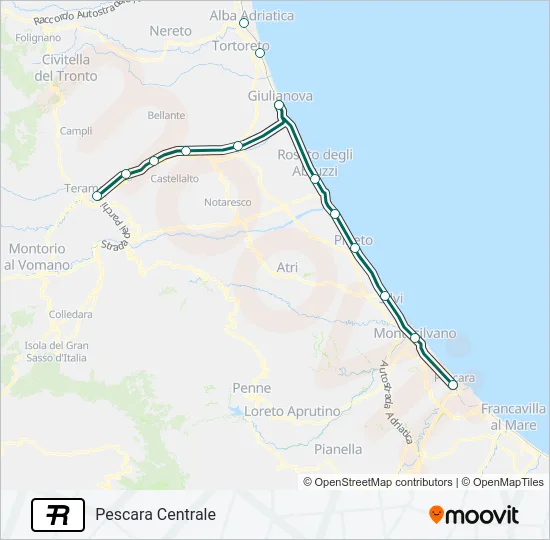 R Train Line Map