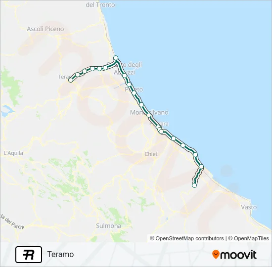 R Train Line Map