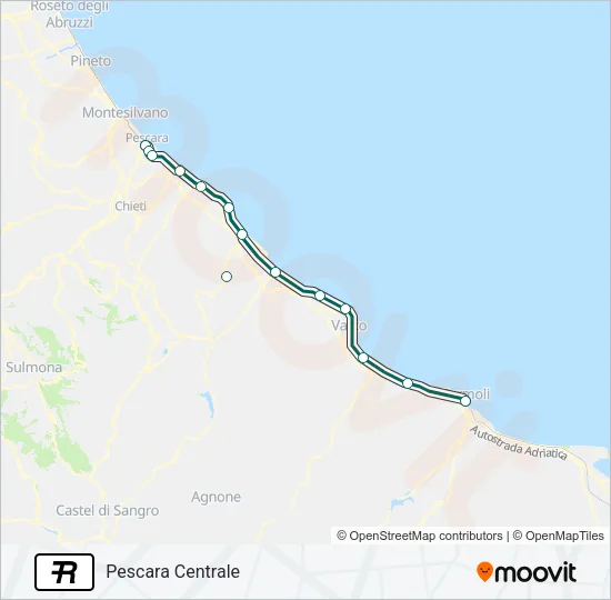 R Train Line Map