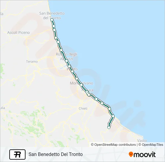 R Train Line Map