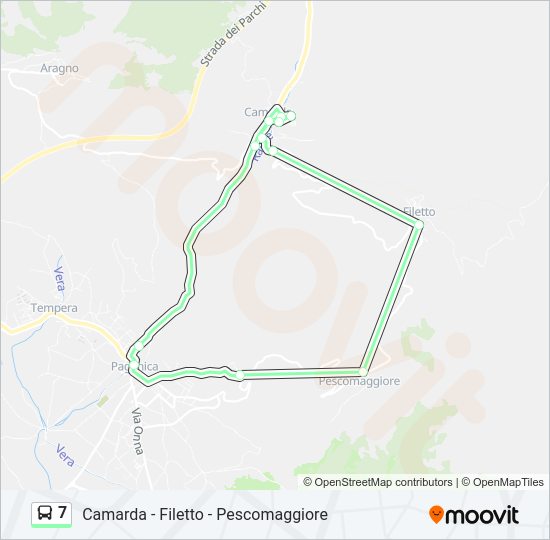 7 bus Line Map