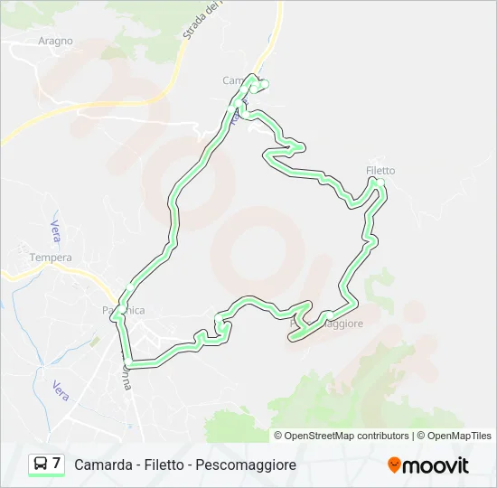 7 Bus Line Map