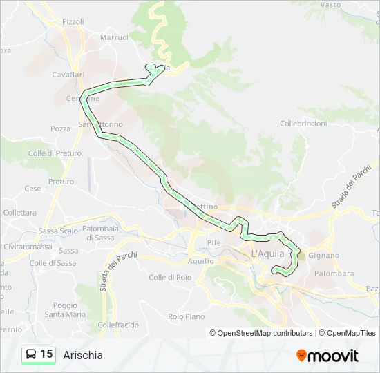 15 Bus Line Map