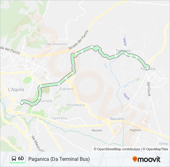 6D bus Line Map