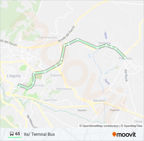 6S bus Line Map