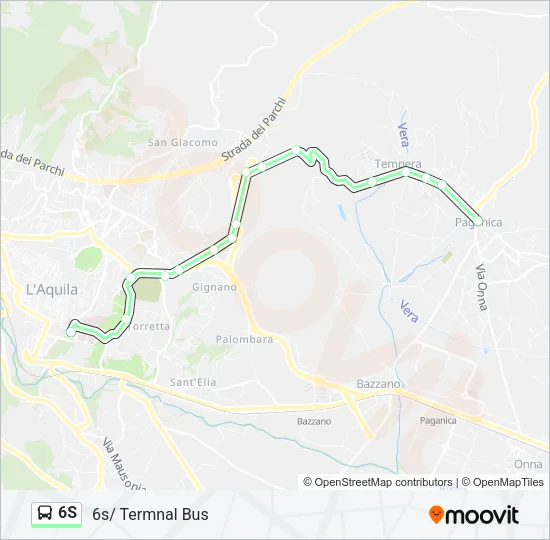 6S Bus Line Map