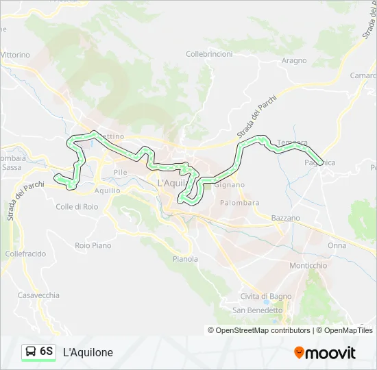 6S Bus Line Map
