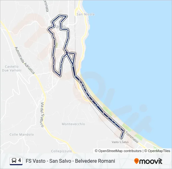 4 Bus Line Map