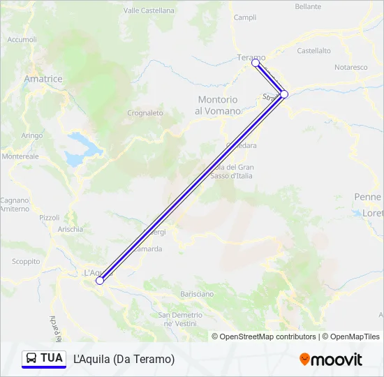 TUA Bus Line Map