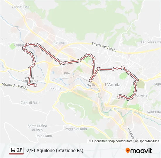 2F Bus Line Map