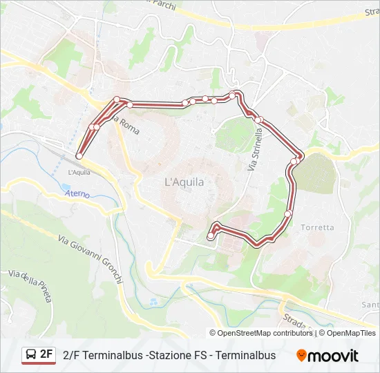 2F Bus Line Map