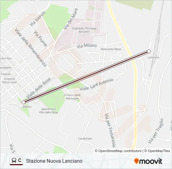C Bus Line Map
