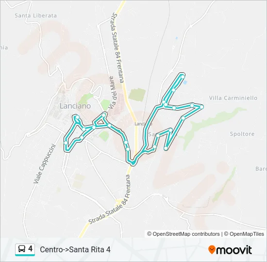 4 Bus Line Map