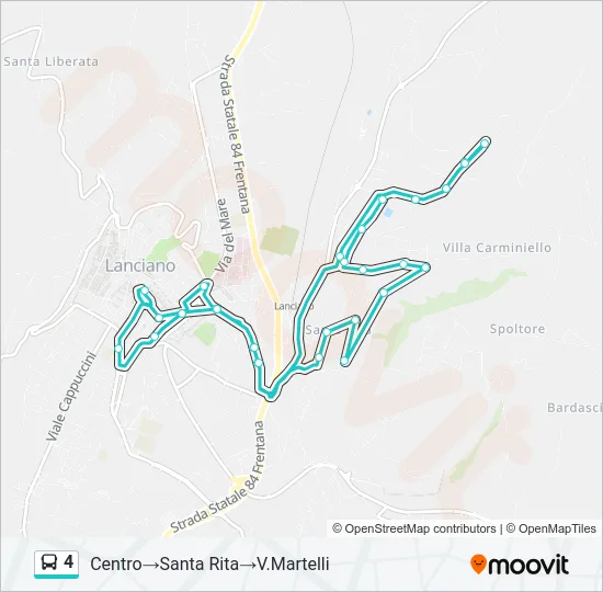 4 Bus Line Map